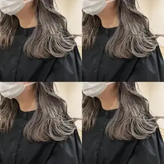 ミディアム 大石 真理子のヘアスタイル