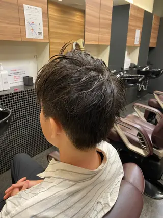 ショート メンズ メンズパーマモデル 大募集中のヘアスタイル