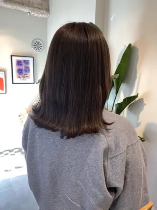 ミディアム カラー 当日予約大歓迎💗 依田瑞希のヘアスタイル
