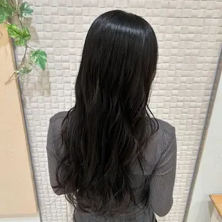 ロング カラー 柔らかい縮毛矯正 Yu🫧銀座🩶のヘアスタイル