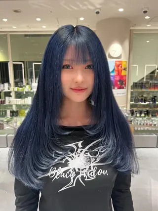 ロング 清水 翔太のヘアスタイル