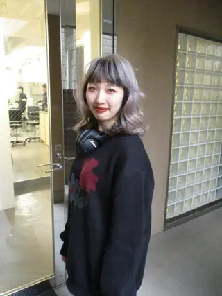 ミディアム カラー sakoda shunkiのヘアスタイル
