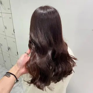 セミロング カラー パーマ ヘアアレンジ メンズ キッズ ネイル マツエク・マツパ 🦋韓国風カラー🦋 こうせい原宿のヘアスタイル
