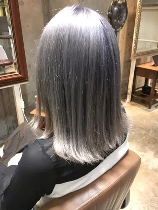 ミディアム カラー 北條 優輝のヘアスタイル
