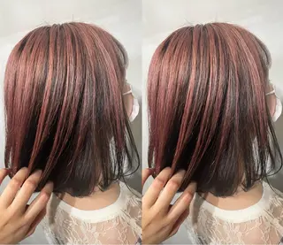ショート カラー 🌺ハイトーン🌺 矢葺 なぎさ🌺🌺のヘアスタイル
