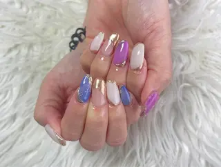 ロング ネイル 松田 由真のネイルデザイン