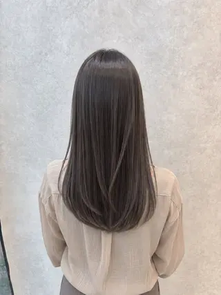 セミロング カラー 髪質改善縮毛矯正/ 透明感カラー 石崎のヘアスタイル