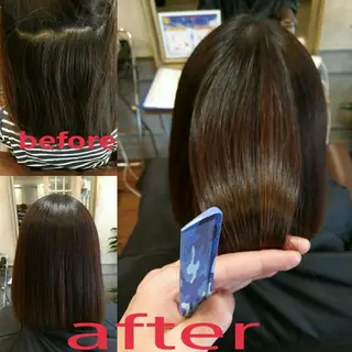 ミディアム メンズ縮毛矯正✂ 髪質改善✄金井雄司のヘアスタイル