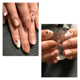 ネイル モチの良さ◉ フィルインネイル♡のネイルデザイン