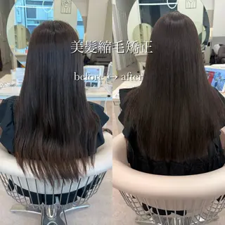 ロング カラー 美髪矯正/ベージュ カラー🧸綾里のヘアスタイル