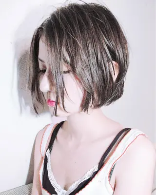 ショート ミディアム セミロング 嶋崎 留美のヘアスタイル