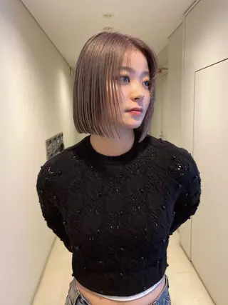 ロング カラー ハイトーン髪質改善 🫧大阪/kanonのヘアスタイル
