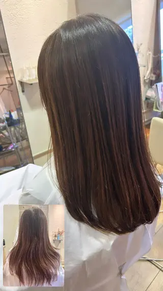 ロング 松川 紀代のヘアスタイル