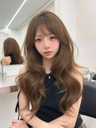 ロング カラー 上品モテヘア🩶 karen🩶のヘアスタイル