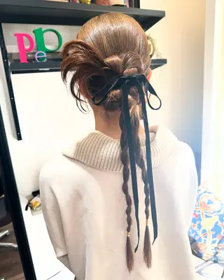 ロング ヘアアレンジ pep natsumiのヘアスタイル