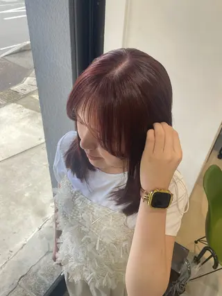 ミディアム オオサコ アヤミのヘアスタイル