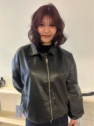 カラー rinka/ボブ ベージュ 暖色のヘアスタイル