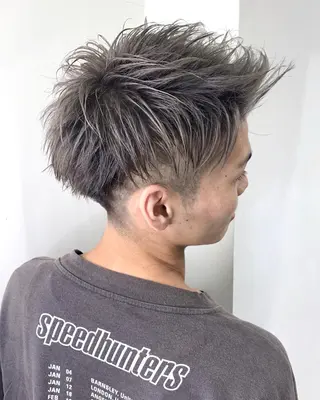 ショート カラー パーマ メンズ メンズ縮毛矯正 細谷碧海のヘアスタイル