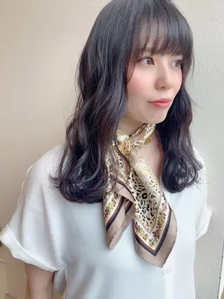 セミロング 今井 はるかのヘアスタイル