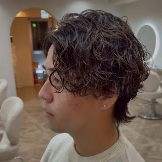 ショート パーマ 草野ゆずき⌇縮毛矯正 ⌇Wカラー⌇レイヤーのヘアスタイル