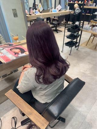 ロング カラー 艶カラー/暖色カラー ♡nami♡のヘアスタイル