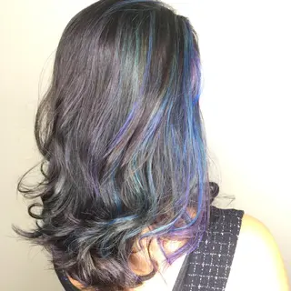 セミロング カラー 南部 康太のヘアスタイル