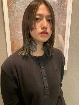 ミディアム 🧚🏼ボブパーマ 歩美のヘアスタイル