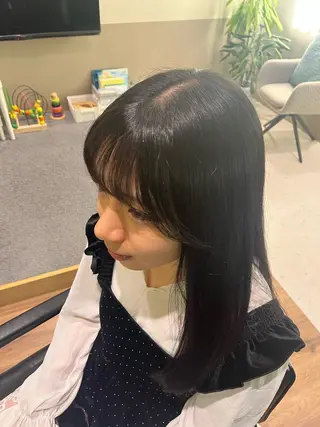 ロング 縮毛矯正/韓国風ヘア /ツバキのヘアスタイル
