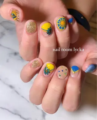 ネイル ネイルルームリッカ 𝐦𝐚𝐲𝐮のネイルデザイン