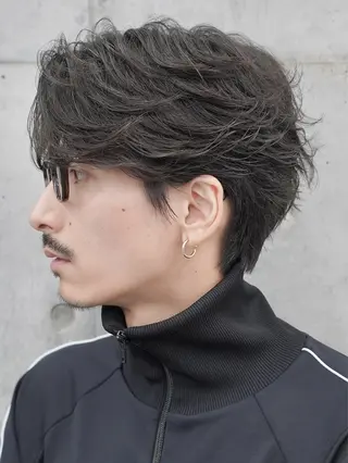 ショート カラー パーマ ヘアアレンジ メンズ fifth 窪田潤平のヘアスタイル