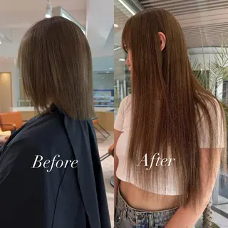 ロング カラー シールエクステ特化 ハイトーン、NANAのヘアスタイル