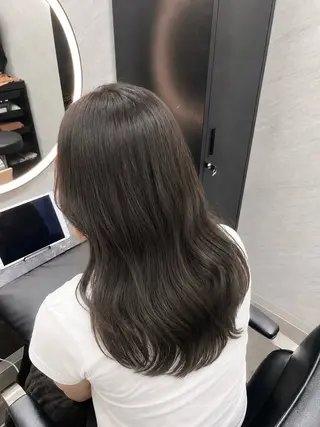 セミロング カラー なんば/個室サロン タナカヒナ🌼のヘアスタイル