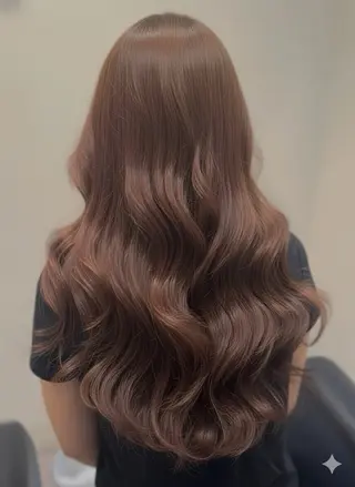 ロング パーマ 韓国風スタイル 北田陸斗のヘアスタイル