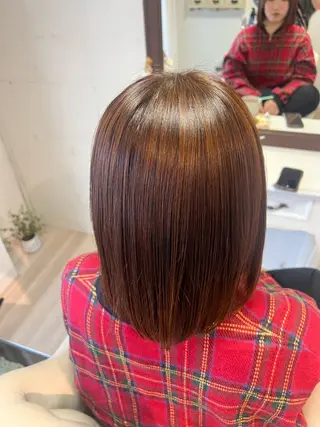 ミディアム カラー eMuエミュ‪ ¨̮⃝ayakaのヘアスタイル