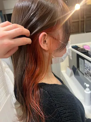 ロング カラー 🩵みずき/レイヤー /韓国ハイトーン🩵のヘアスタイル