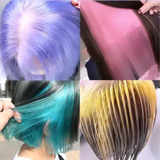 セミロング カラー 町田ブリーチ特化 MANATOのヘアスタイル