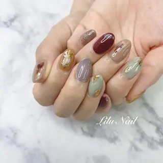 ネイル モチの良さ◉ フィルインネイル♡のネイルデザイン