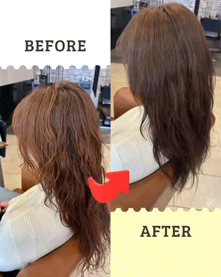 カラー 沖本 あやののヘアスタイル