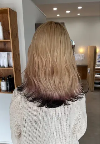 カラー 透明感カラー 結羽愛のヘアスタイル