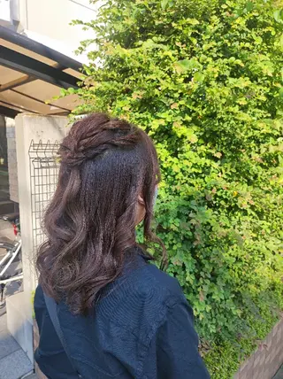 ヘアアレンジ 大人髪ヘアセット/ 切りたて感なしカットのヘアスタイル