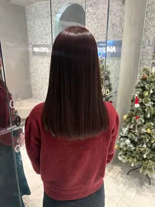 セミロング カラー 透明感カラー🫧 nanohaのヘアスタイル
