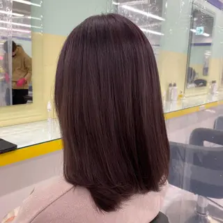 セミロング カラー ヘアアレンジ mai🍑暖色カラー /レイヤー💖のヘアスタイル