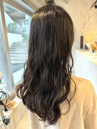 ロング パーマ デジタルパーマ💫/ 似合わせカット✂️のヘアスタイル