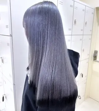 ロング カラー ヘアアレンジ 艶カラー/ハイトーン /レイヤーカットのヘアスタイル