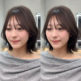ミディアム カラー ✨髪質改善特化✨副 店長椎葉信乃介のヘアスタイル