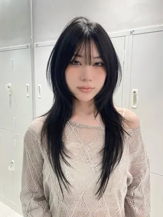 ロング カラー ヘアアレンジ 🎀透明感カラー 韓国ヘア🎀mahoのヘアスタイル
