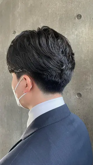 パーマ メンズ もりたみかこ 美容師お休み中のヘアスタイル