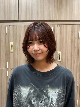 ミディアム カラー 髪質改善 × 高発色 color/Runoのヘアスタイル