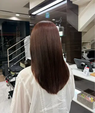 ロング カラー 旗手 沙和のヘアスタイル