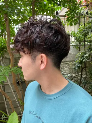 ショート パーマ メンズ Moca 〰️のヘアスタイル